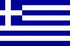 The flag of Greece.