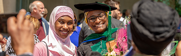 Students at graduation