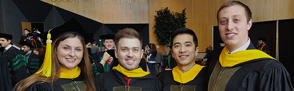 Matthew Hoover, Pharm.D., M.S., at commencement