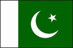 The flag of Pakistan.