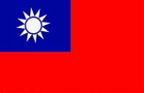 The flag of Taiwan.