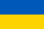 The flag of Ukraine.