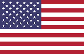 The flag of the United States of America.